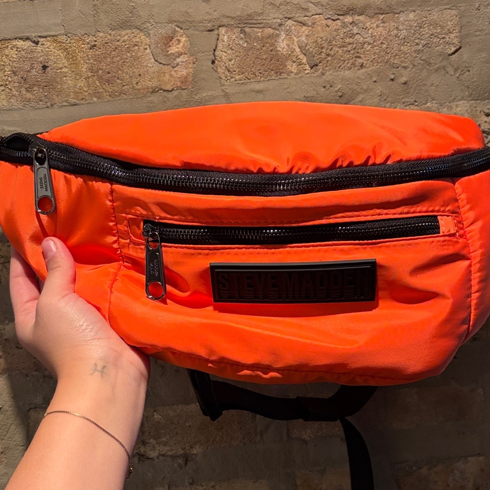 Steve Madden Vibrant Orange Belt Bag